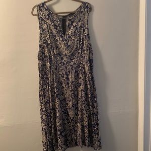 Forever 21+ | Navy and White Floral Dress